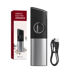 1pc Rechargeable Gravity Electric Salt And Pepper Grinder