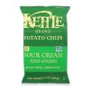 Kettle Brand Potato Chips - Sour Cream and Onion - Case of 15 - 5 oz.