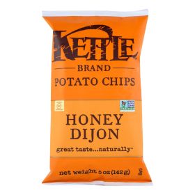 Kettle Brand Potato Chips - Honey Dijon - 5 oz - case of 15