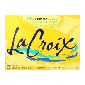 Lacroix Sparkling Water - Lemon - Case of 2 - 12 Fl oz.