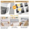 ACCESSAKitchen Roll Dispenser Paper Roll Holder Plastic Wrap Film Foil Paper Organizer w/ Cutter Wall Mounted for Kitchen Bathroom