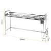 Over Sink Dish Drying Rack Shelf Stainless Steel Kitchen Countertop Bowl Dish Chopping Board Organizer Rack