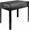 YSSOA 14&rdquo; Portable Grill Charcoa Barbecue Grill; Small D; Portable Grill; Detachable Grill ; Mini Tabletop Camping Grill BBQ; Black