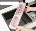 Sink Shelf Stretchy Drain Rack Filter Leftover Drain Basket Dishwashing Cloth Storage Rack Kitchen Cloth Frame