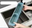 Sink Shelf Stretchy Drain Rack Filter Leftover Drain Basket Dishwashing Cloth Storage Rack Kitchen Cloth Frame