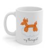 Orange Balloon Dog Theme Mug