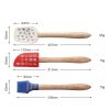 3pcs Cooking Tools Set Non-stick Cooking Spoon Spatula Ladle Brush Silicone Heat-Resistant Cream Scraper Kitchen Tools