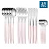 ut24pcs/Set Stainless Steel Cutlery; Portuguese Cutlery Spoon; Western Cutlery Set