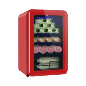 Smart Kitchen Appliances Automatic Cold Cooler Red Wine shelf (Color: Red)