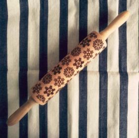 Rolling Pin Christmas Embossing (Format: Snowflake 35cm)