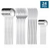 ut24pcs/Set Stainless Steel Cutlery; Portuguese Cutlery Spoon; Western Cutlery Set