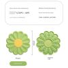 Flower Heat Resistant Silicone Mat Drink Cup Coasters Non-slip Pot Holder Table Placemat Kitchen Accessories Coasters Pads