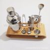 Stainless Steel Bar Cocktail Shaker Set 550ml Bar Supplies Tool Set with Bamboo Frame